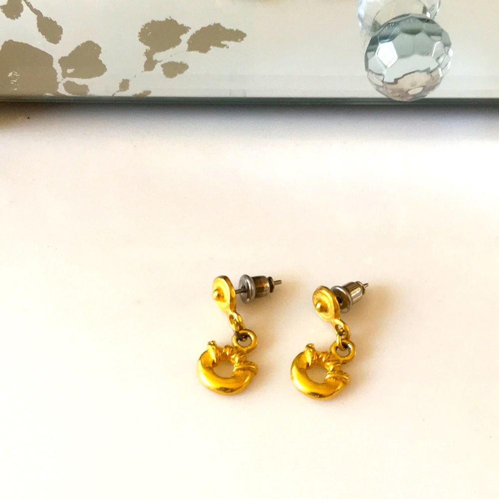 South American Pre-Columbian Gold Drop Earrings